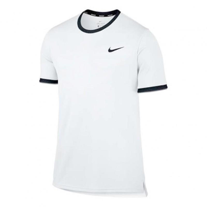 camisa da nike preta e branca