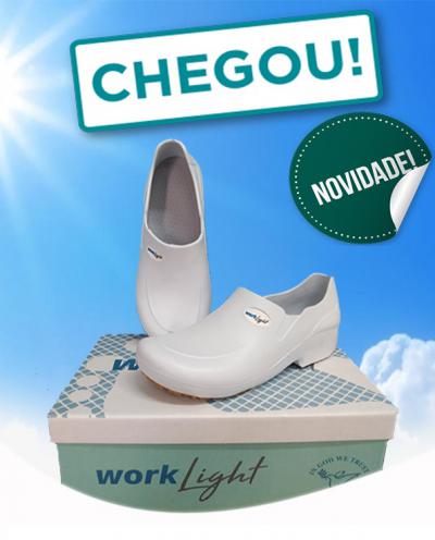 Sapato Ocupacional Antiderrapante em EVA preto - Worklight - Produseg