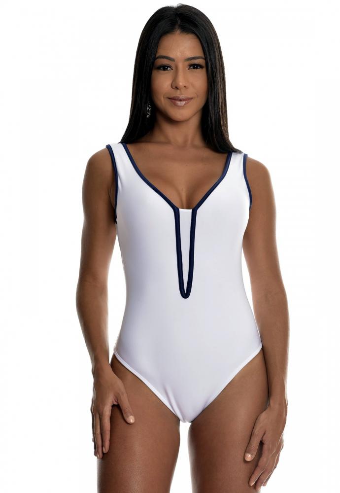 maiô branco com bojo