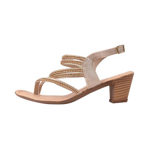sandalias salto grosso 6 cm