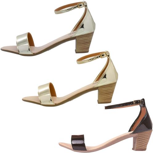 sandalias salto grosso 6 cm