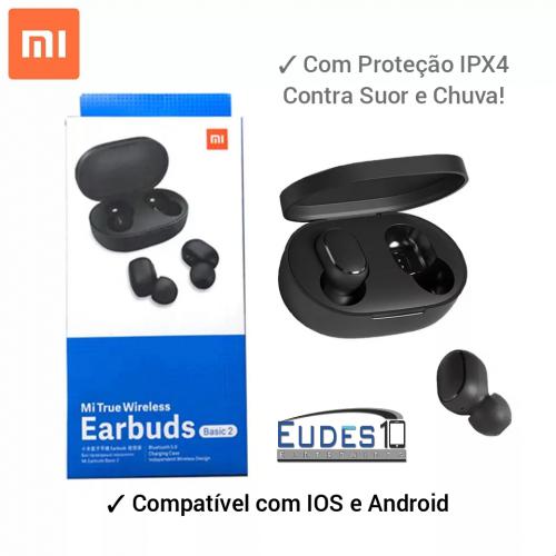 Fone de Ouvido sem fio XIAOMI REDMI AIRDOTS Basic 2 (ORIGINAL) : FONES /  ACESSÓRIOS - Fones : EUDES10 Eletrônicos