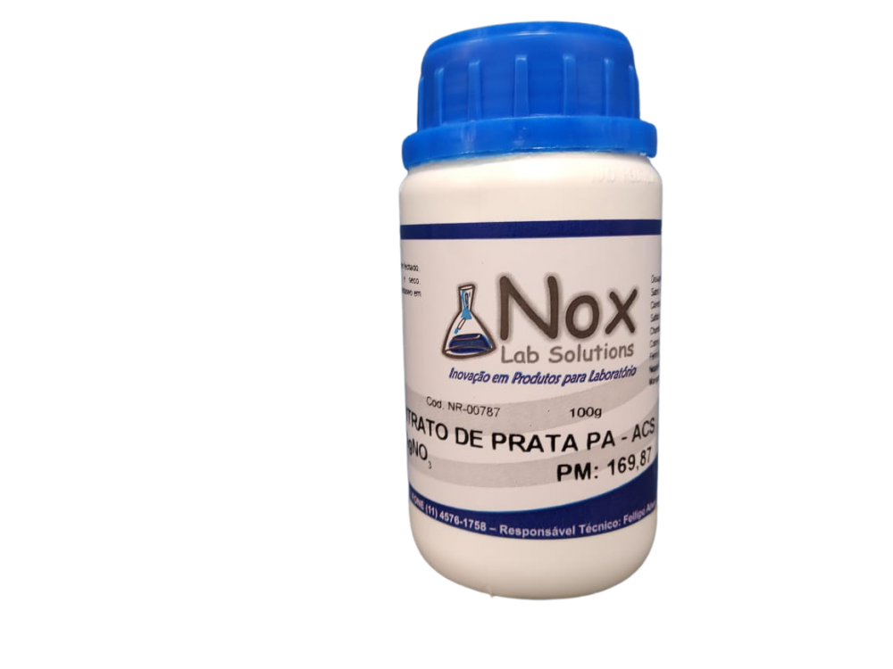 Nitrato de Prata PA ACS 100g : Reagentes Químicos : Nox Solutions